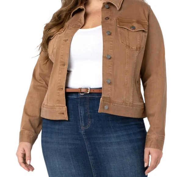 Liverpool Temma Denim Jacket Plus size brown - Picture 3 of 11